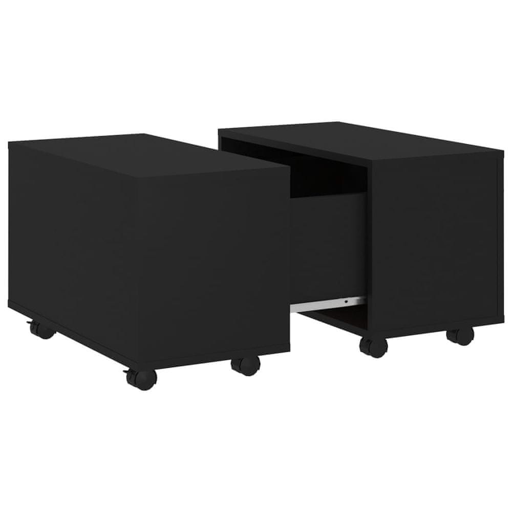Vidaxl Konferenčný stolík čierny 60x60x38 cm drevotrieska